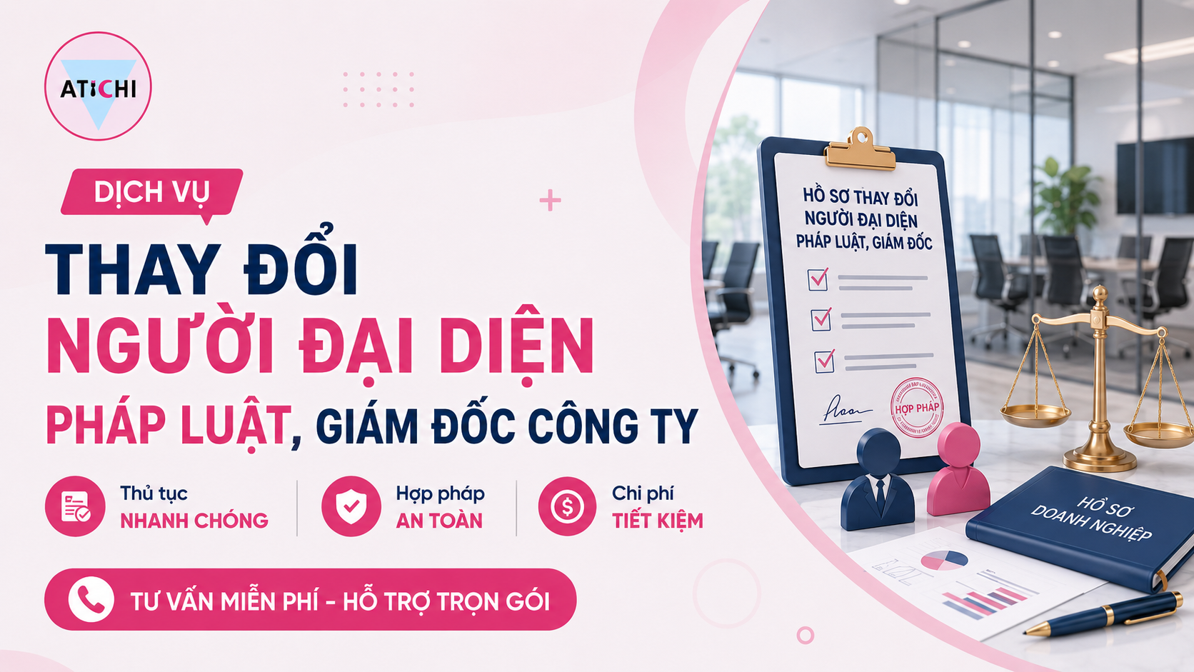 Thay đổi người đại diện pháp luật, giám đốc công ty - 500.000đ